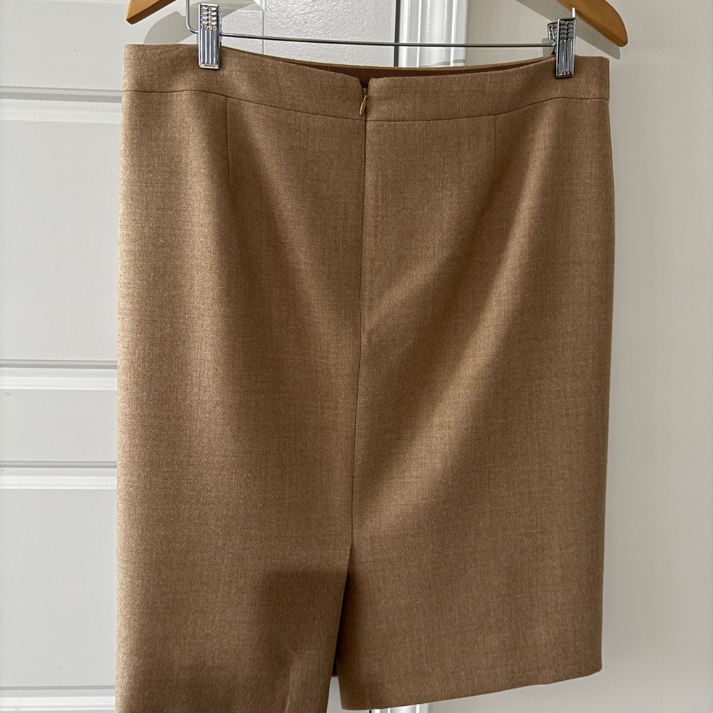 J.Crew Camel No. 2 Lined Pencil Skirt Sz 12 Interview Outfit Carolyn Bessette - Picture 3 of 4